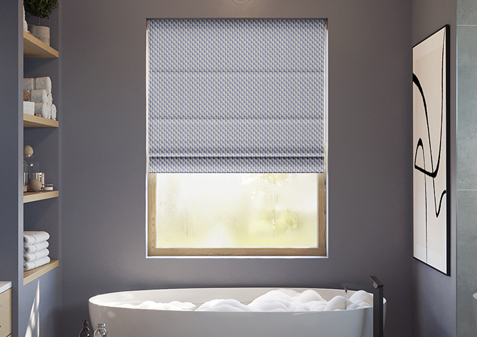 Jaipur, Cobalt - Twist&Fit Roman Blind - Image 3